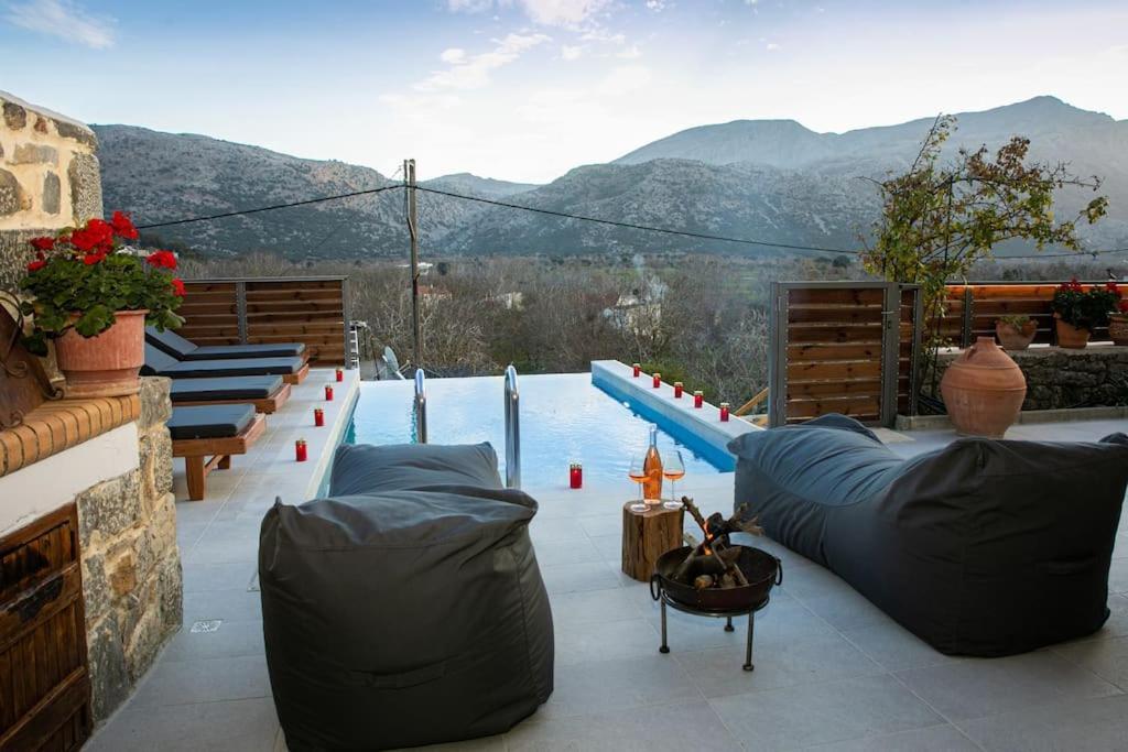 Lasithi Luxury Villa Mesa Lasithi Bagian luar foto