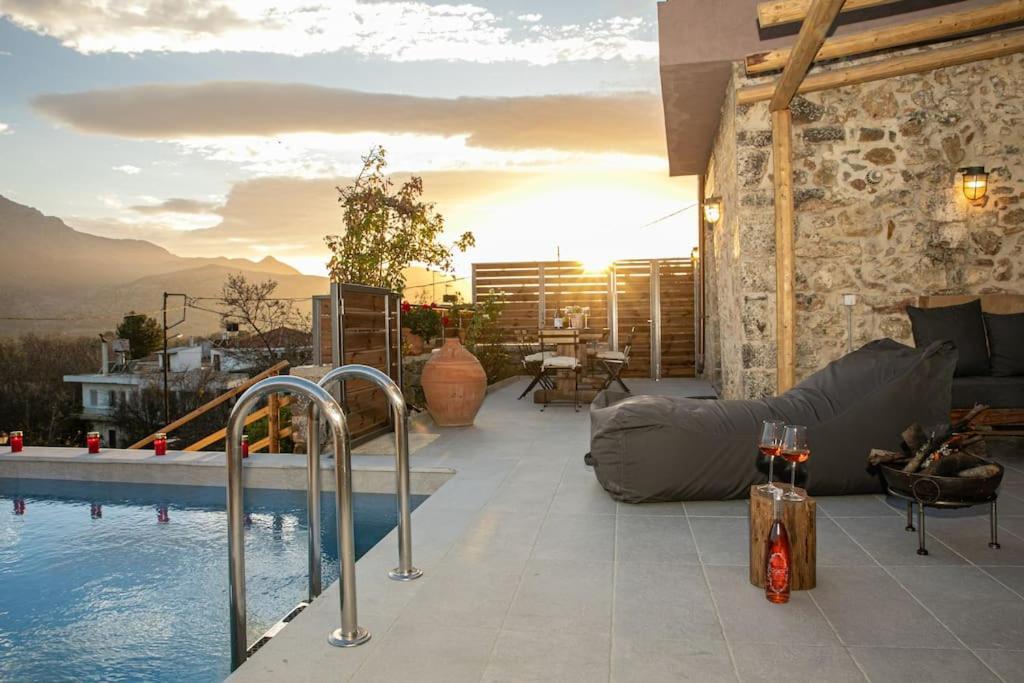 Lasithi Luxury Villa Mesa Lasithi Bagian luar foto